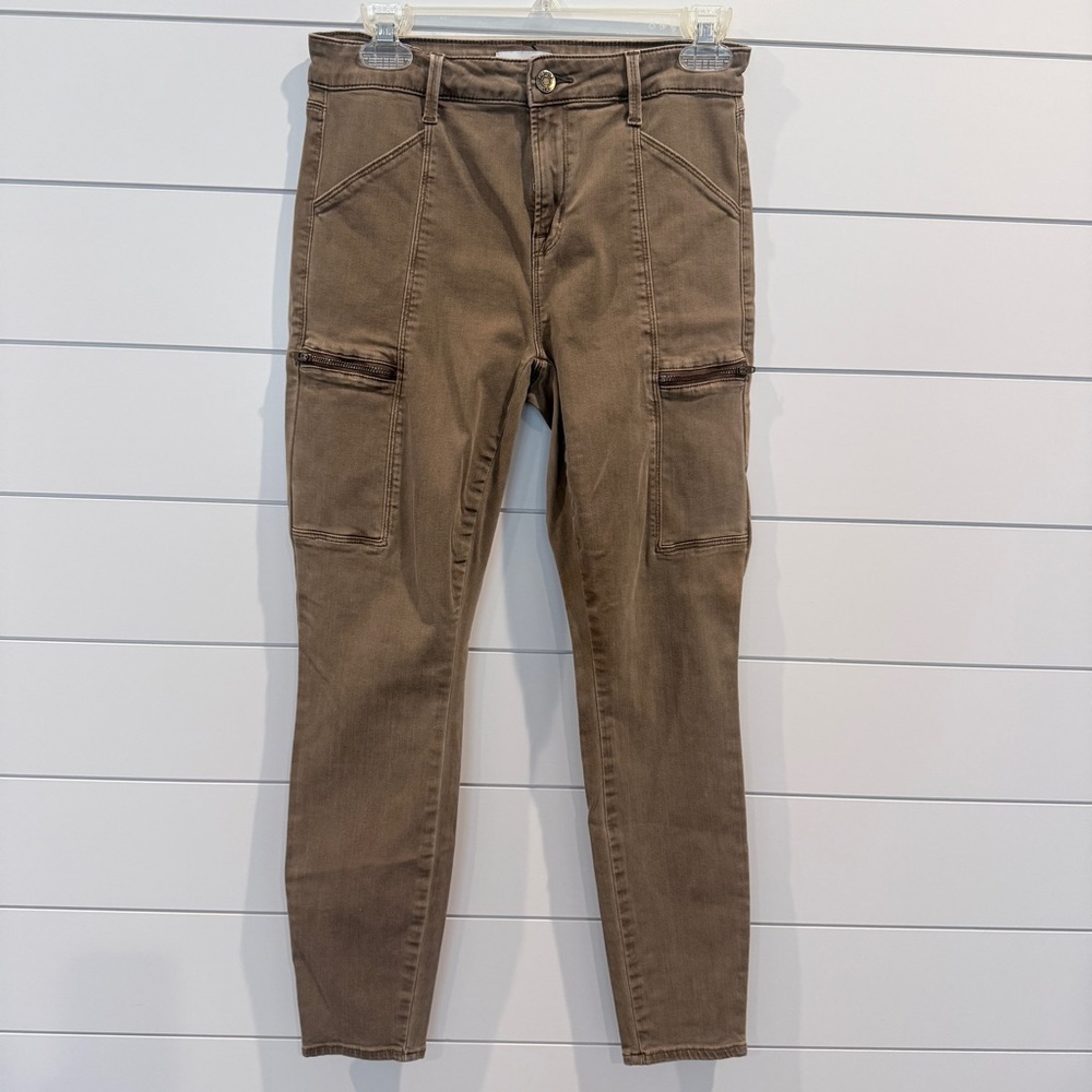 pistola Skinny Cargo Jeans in Brown